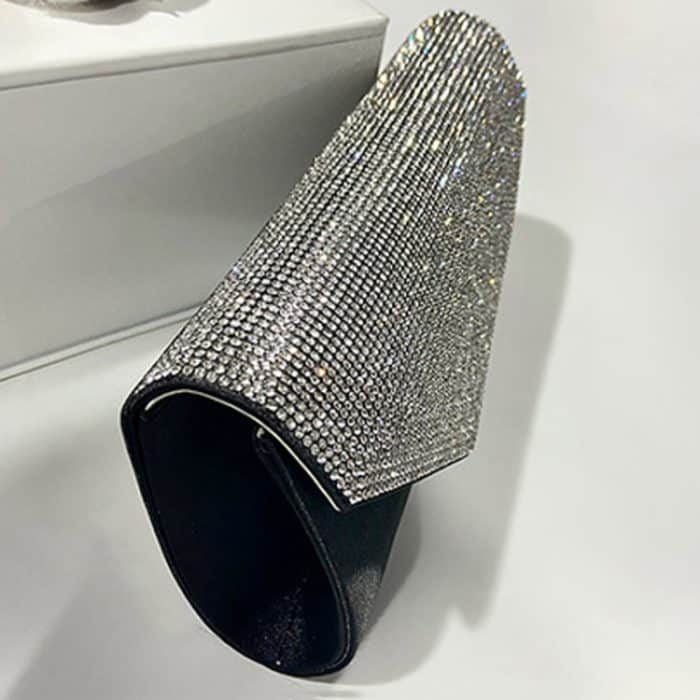 Strass Damen Abendessen Tasche Umhängetasche Münze Kosmetik Aufbewahrungstasche, Coin Bag – Bild 4