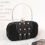 Damen Strassabon Abendbeutel Pendlertasche Clutch -Ketten -Umhängetasche