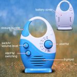 Sayin SY-950 Tragbares wasserdichtes kleines Radio AM/FM Universalband Elder Radio, SY-950 Blue, SY-950 Black – Bild 4