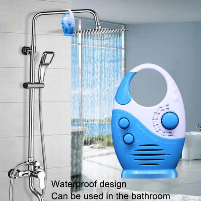 Sayin SY-950 Tragbares wasserdichtes kleines Radio AM/FM Universalband Elder Radio, SY-950 Blue, SY-950 Black – Bild 7