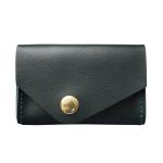 S183 Wasserdichter, verschleißfester Kartenhalter aus Leder, Green, Black, Brown