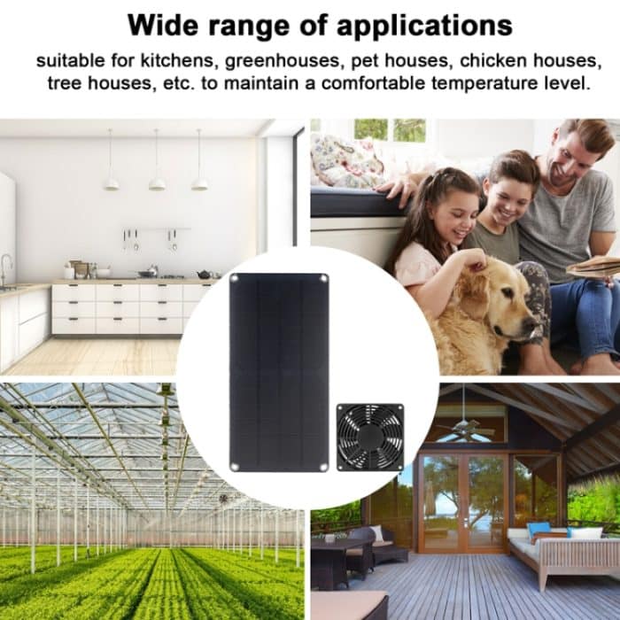 10W Hochgeschwindigkeit und Langleben Solar Mini -Fan Outdoor -Haustier -Abgase -Lüfter – Bild 7