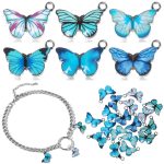 20 Stück Schmetterling Charms Ohrringe Halskette Armband Zubehör DIY Material – Bild 3