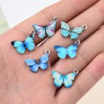 20 Stück Schmetterling Charms Ohrringe Halskette Armband Zubehör DIY Material – Bild 5