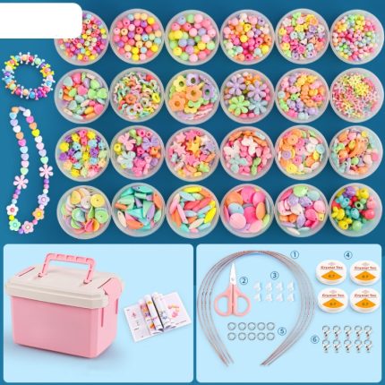 Perlen-Lernspielzeug, DIY-Schmuck-Material-Set für Kinder