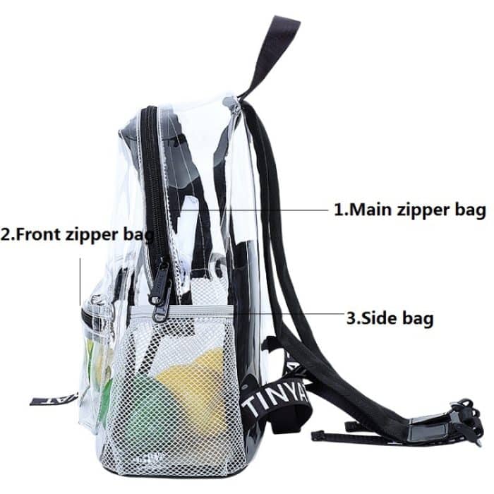 T9051 Damen Jelly Bag Wasserdichter, transparenter PVC-Rucksack, Strand-Reiserucksack – Bild 4
