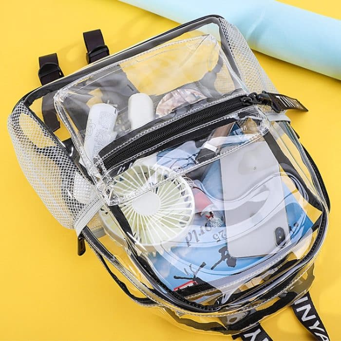 T9051 Damen Jelly Bag Wasserdichter, transparenter PVC-Rucksack, Strand-Reiserucksack – Bild 6