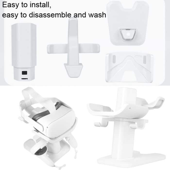 VR-Ständer, Headset-Display und Controller-Halterung für Oculus Quest 2, For Oculus Quest 2 White, For Oculus Quest 2 Black – Bild 4