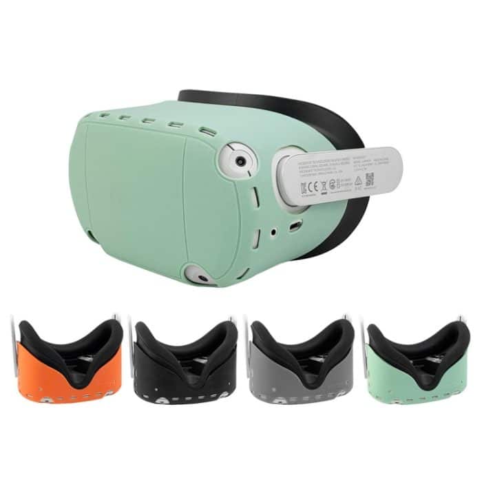 Rutschfeste Silikon-Schutzhülle für Oculus Quest2 VR-Brillenzubehör, for Oculus Quest 2 (Black), for Oculus Quest 2 (Silver Gray), for Oculus Quest 2(Orange), for Oculus Quest 2 (Green) – Bild 2