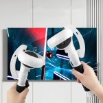 VR-Controller mit langem Stickgriff für Meta Quest 2 beim Spielen von Beat Sabre-Spielen – Bild 6