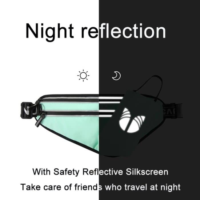 CAN FLY YIPINU Outdoor Fitness Wasserflasche Handy Aufbewahrung Gürteltasche, Black, Green, Silver – Bild 4