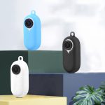 2 Stück Daumenkamera-Silikonhülle + Trageband für Insta360 GO2, Black, White, Blue – Bild 2