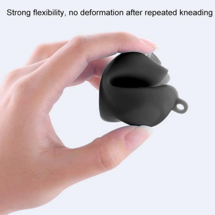 2 Stück Daumenkamera-Silikonhülle + Trageband für Insta360 GO2, Black, White, Blue – Bild 4