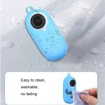 2 Stück Daumenkamera-Silikonhülle + Trageband für Insta360 GO2, Black, White, Blue – Bild 5