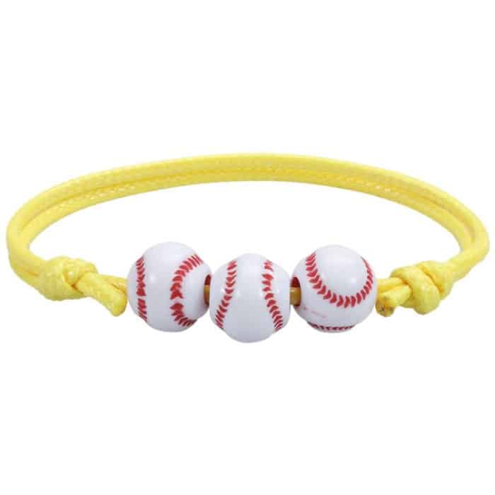 10 Stück verstellbares Basketball-Baseball-Armband aus geflochtenem Draht – Bild 1