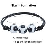 10 Stück verstellbares Basketball-Baseball-Armband aus geflochtenem Draht – Bild 3