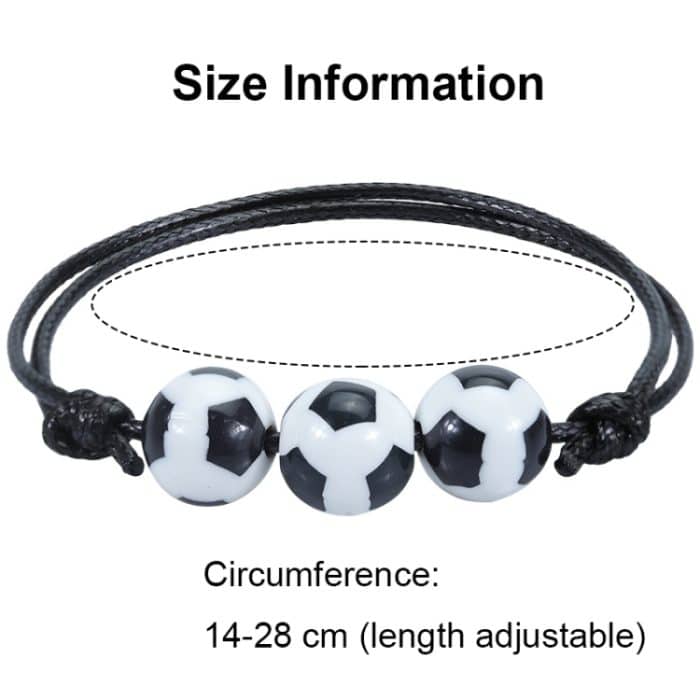 10 Stück verstellbares Basketball-Baseball-Armband aus geflochtenem Draht – Bild 3