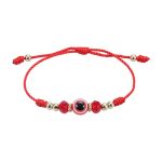 5 Stück verstellbares Teufelsauge-Armband mit Kristallperlen