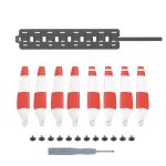 Sunnylife MM3-SN443 für Mini 3 Pro Propellerblätter + faltbare Aufbewahrungstasche aus Silikon, Red Strip+Gray Bag, Red Strip+Brown Bag, Blue Strip+Gray Bag, Blue Strip+Brown Bag, Yellow Strip+Gray Bag, Yellow Strip+Brown Bag