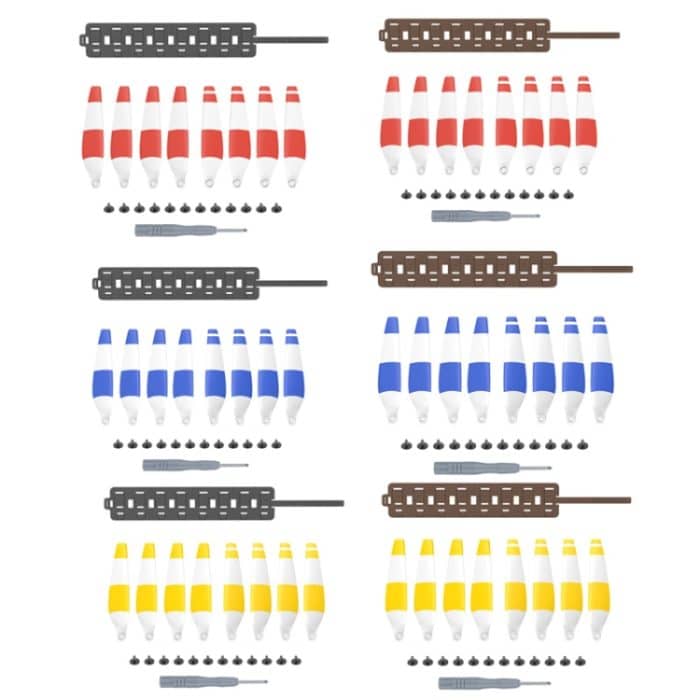 Sunnylife MM3-SN443 für Mini 3 Pro Propellerblätter + faltbare Aufbewahrungstasche aus Silikon, Red Strip+Gray Bag, Red Strip+Brown Bag, Blue Strip+Gray Bag, Blue Strip+Brown Bag, Yellow Strip+Gray Bag, Yellow Strip+Brown Bag – Bild 2