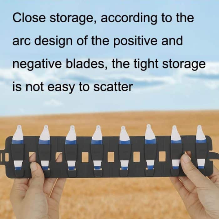 Sunnylife MM3-SN443 für Mini 3 Pro Propellerblätter + faltbare Aufbewahrungstasche aus Silikon, Red Strip+Gray Bag, Red Strip+Brown Bag, Blue Strip+Gray Bag, Blue Strip+Brown Bag, Yellow Strip+Gray Bag, Yellow Strip+Brown Bag – Bild 5