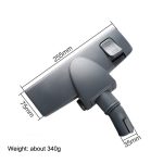 35-mm-Staubsaugerzubehör Bodenbürstenkopf für Haier / Midea, 35mm Light Grey – Bild 3