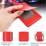 Gepäckanhänger aus PU-Leder, multifunktionaler Koffer-Identifikationsanhänger, Black, Grey, Red, Purple, Rose Gold – Bild 4