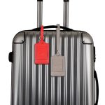 Gepäckanhänger aus PU-Leder, multifunktionaler Koffer-Identifikationsanhänger, Black, Grey, Red, Purple, Rose Gold – Bild 6