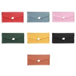 87P Litschi-Muster Multifunktionale Geldbörse mit großem Fassungsvermögen, Yellow, Green, Blue, Black, Pink, Red Wine, Brown – Bild 2