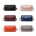 1665 RFID Antimagnetischer, diebstahlsicherer Touchscreen-Handytaschen-Kartenhalter zum Umhängen, Black, Orange, Red Wine, Grey, Royal Blue, Pink – Bild 2