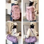 375 Wasserdichter und verschleißfester Umhängetaschen-Reiserucksack mit großem Fassungsvermögen, Black, Fog Blue, Sky Blue, Taro Purple, Charming Purple, Cherry Pink, Light Pink, Jelly Green – Bild 6