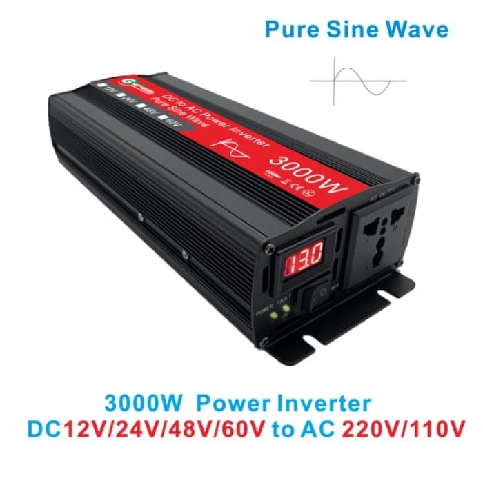 Gurxun Sinus-Wechselrichter 3000 W 2/24/48/60 V auf 220 V Auto-Boost-Konverter, 3000W 60V-220V, 3000W 12V-220V, 3000W 24V-220V, 3000W 48V-220V – Bild 4