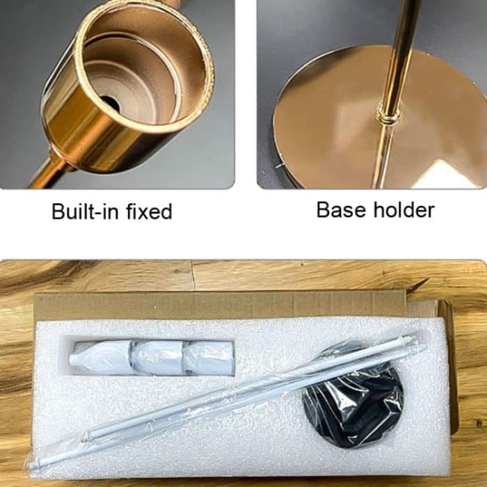 3 Teile/satz Heimdekoration Hochzeit Schmiedeeisen Kerzenhalter, Stil:, 3 PCS / Set Thin Bottom (Black), 3 PCS / Set Thin Bottom (Imitation Gold), 3 PCS / Set Thin Bottom (Silver), 3 PCS / Set Thin Bottom (Gold), 3 PCS / Set Thick Bottom (Black)... – Bild 2