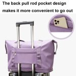 HT-224 Erweiterbare wasserdichte Sport-Fitnesstasche mit großem Fassungsvermögen, Blue, Gray, Pink, Black, Purple Red, Taro Purple – Bild 4