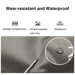 B-316 Glänzende, wasserdichte Fitnesstasche mit großem Fassungsvermögen, Gepäcktasche, Red, Blue, Black, Grey – Bild 4