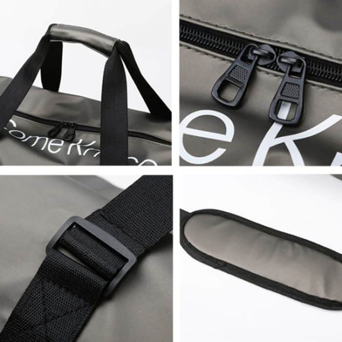 B-316 Glänzende, wasserdichte Fitnesstasche mit großem Fassungsvermögen, Gepäcktasche, Red, Blue, Black, Grey – Bild 6