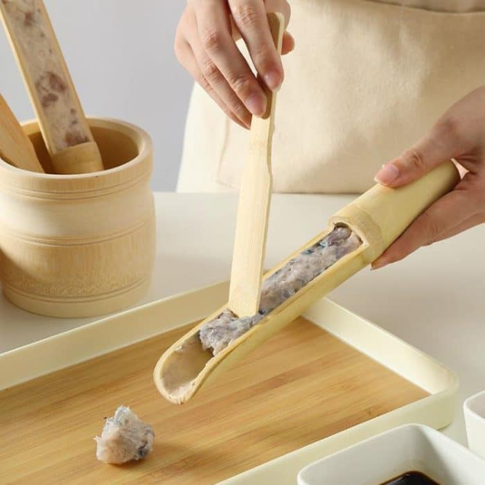 Garnelen-Slip-Löffel, Bambusrohr, Hot-Pot-Restaurant-Teller, Größe:, 3x20x13cm, 3x23x15cm, 3.5x25x16.5cm, 4.5x25x16.8cm, 4.5x30x21cm, 5.5x30x21cm, 3x20x13cm+Bamboo Slice, 3x23x15cm+Bamboo Slice, 3.5x25x16.5cm+Bamboo Slice, 4.5x25x16.8cm+Bamboo Slice – Bild 5