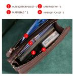 TP-6029 Crazy Horse Leder Herren Clutch Große Kapazität Handytasche Geldbörse, TP-6029 (Black), TP-6029 (Dark Brown) – Bild 4