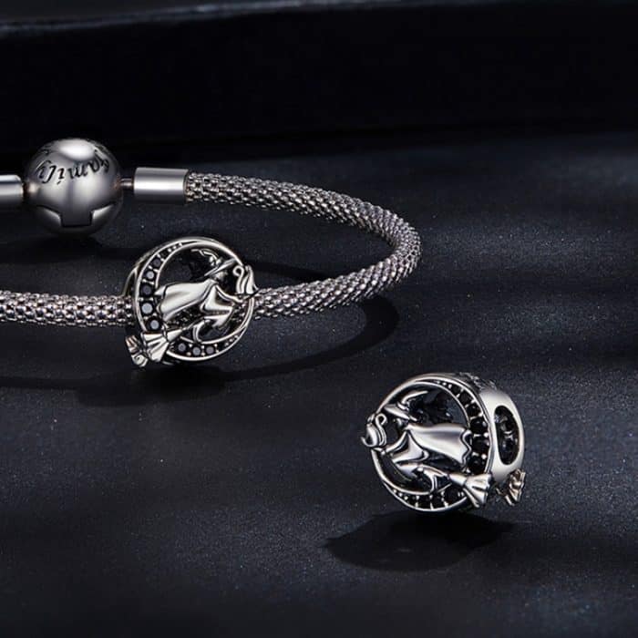 SCC2405 Halloween Hexe DIY Armband Bead S925 Silber Bead Zubehör – Bild 3