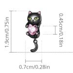 SCC2329 Little Black Cat DIY Armband Bead S925 Silber Bead Zubehör – Bild 2