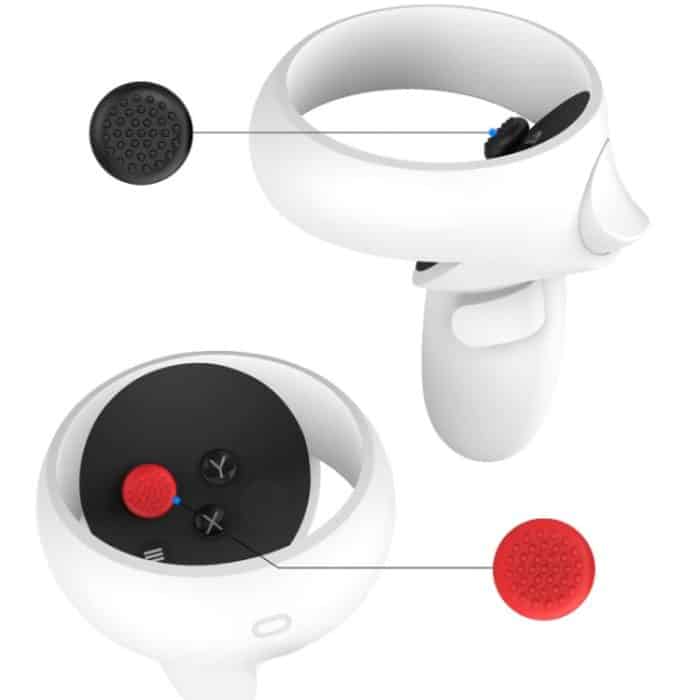 Peripherieknopf VR Griff Rocker Silikon Schutzhülle, für Oculus Quest 2, Handle Rocker Protector (White), Handle Rocker Protector (Pink), Handle Rocker Protector (Red), Handle Rocker Protector (Blue), Handle Rocker Protector (Black)... – Bild 3