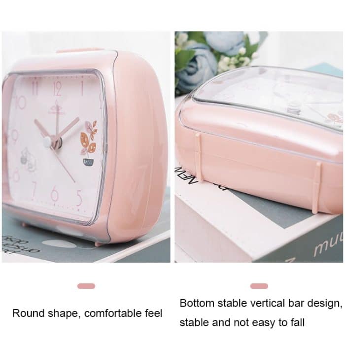 Niedlicher kleiner Wecker für Kinder, Nachttisch-Nachtlichtuhr, A306 Pink, A306 Beige, A306 Green, A306 Blue, A307 Pink, A307 Beige, A307 Green, A307 Blue – Bild 6
