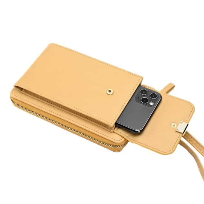 Umhängetasche für Damen, lange Geldbörse, Handytasche, Style 2 White, Style 2 Yellow, Style 2 Black, Style 2 Light Purple, Style 2 Apricot – Bild 4