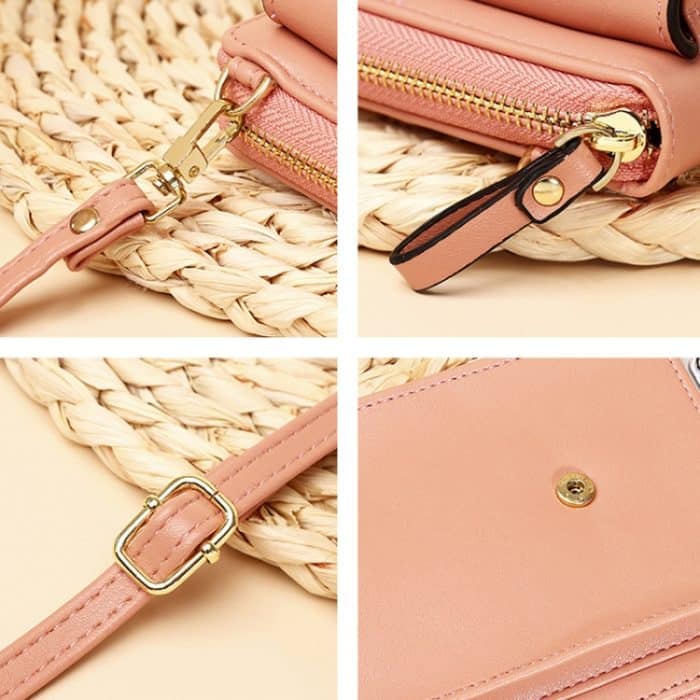 Schulter-Crossbody-Tasche, große Kapazität, lange Damen-Geldbörse, Handytasche, Style 3 Yellow, Style 3 Red, Style 3 Blue, Style 3 Black, Style 3 Pink, Style 3 Apricot – Bild 3