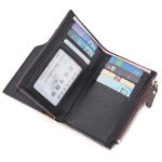 BEEDOVR 9902 Herren Kurze Brieftasche Multi-Card-Reißverschluss-ID-Tasche, BEEDOVR 9902 Black, BEEDOVR 9902 Brown – Bild 6
