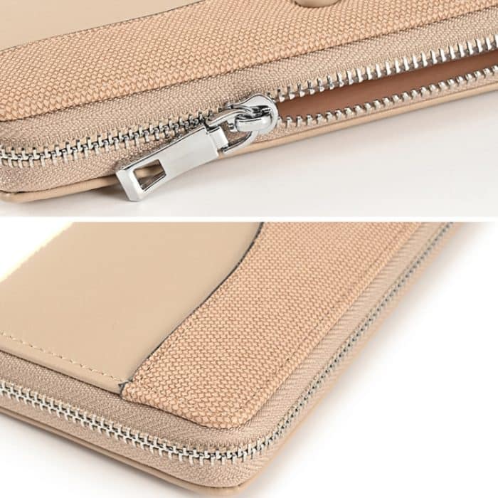 Damen-Handtasche mit langem Reißverschluss, große Kapazität, Handytasche, Black, Green, Apricot, Blue, Gray – Bild 6