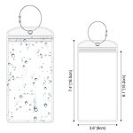 6 Stück QD-2501 Edelstahl-Schlüsselanhänger, transparenter PVC-Gepäckanhänger, QD-2501 – Bild 3