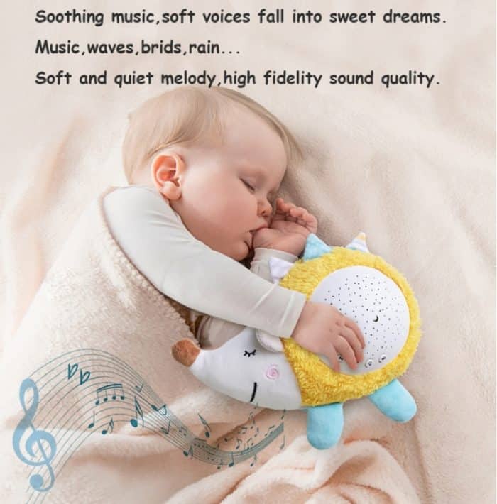 Plüschtiere für Kinder, gefüllte Plüschtiere mit Musik und Sternenprojektorlicht – Bild 6