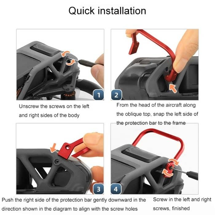 Sunnylife Gimbal Lens Aluminium Antikollisionsstoßdämpfer für DJI Avata, Sunnylife For DJI Avata(Red), Sunnylife For DJI Avata(Black) – Bild 5