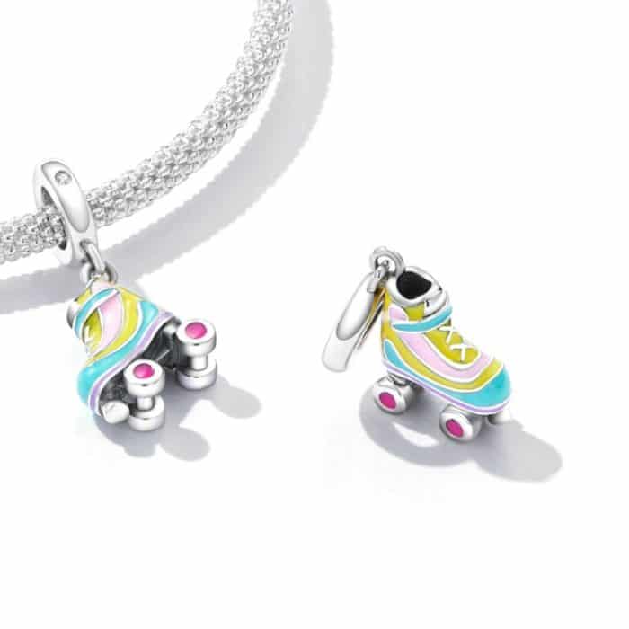 SCC2213 Skate DIY Anhänger Perlen 925 Silber Armband Anhänger Zubehör – Bild 3